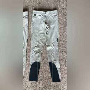 Equiline Ash Breeches in Beige IT40 US 24 Premium Quality Silicone Knee Patch